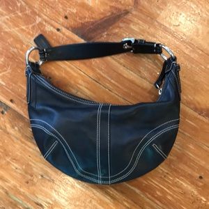 Coach leather shoulder bag